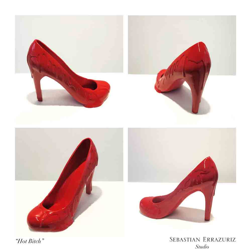 Illustration for article titled 9 Sexy 3D-Printed Heels That Objectify 9 Real Women (NSFW)